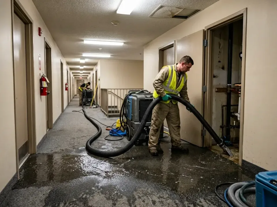 multi-unit-apartment-hallway-f-005 — frequently asked questions, Emergency Burst Pipe Water Extraction & Removal in Olmos Pa…